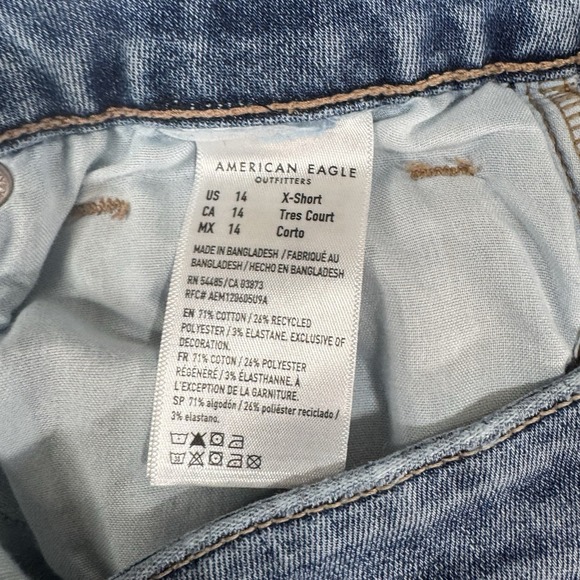 American Eagle Jeans Women's Size 14/27 XS Stretch Curvy High Rise Skinny Kick - Picture 7 of 12